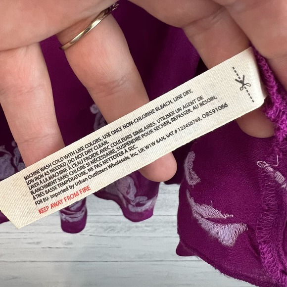 Free People Aida Embroidered Slip Dress Size S - Picture 9 of 10